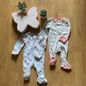 Newborn girl cloud island pajamas